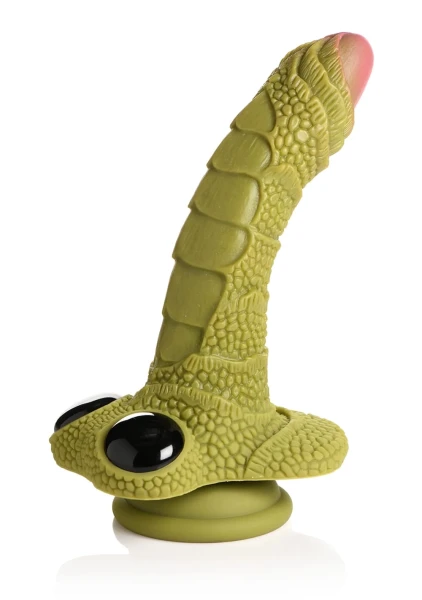 Creature Cocks - Swamp Monster - Green Scaly Silicone Dildo