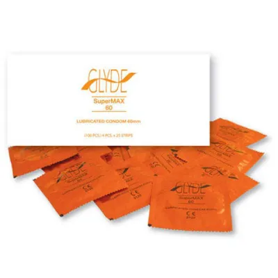 Glyde Super Max Condoms 100 Bulk Pack