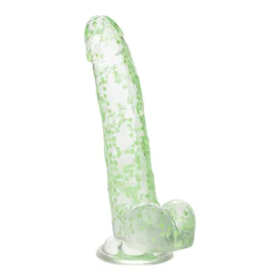 CalExotics Naughty Bits I Leaf Dick Glow in the Dark Weed Leaf Dong