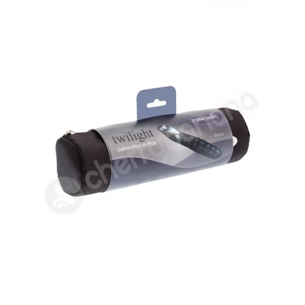 Cascade Wave Twilight Black Self Lubricating Vibrator
