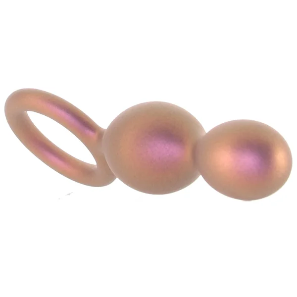 Anal Adventures Matrix Duo Loop Silicone Butt Plug By Blush - Copper