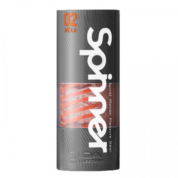 Tenga Spinner Spiral Motion 5.1" Masturbator - Hexa Texture