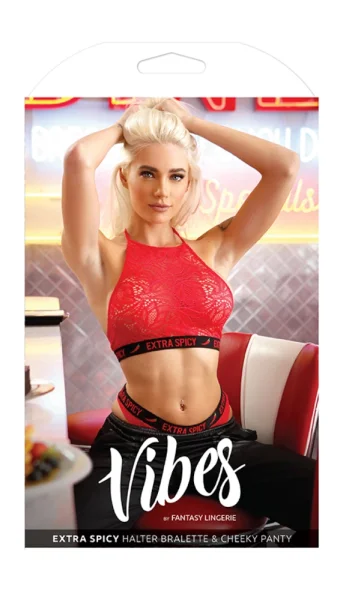 Extra Spicy Halter Bralette & Cheeky Panty