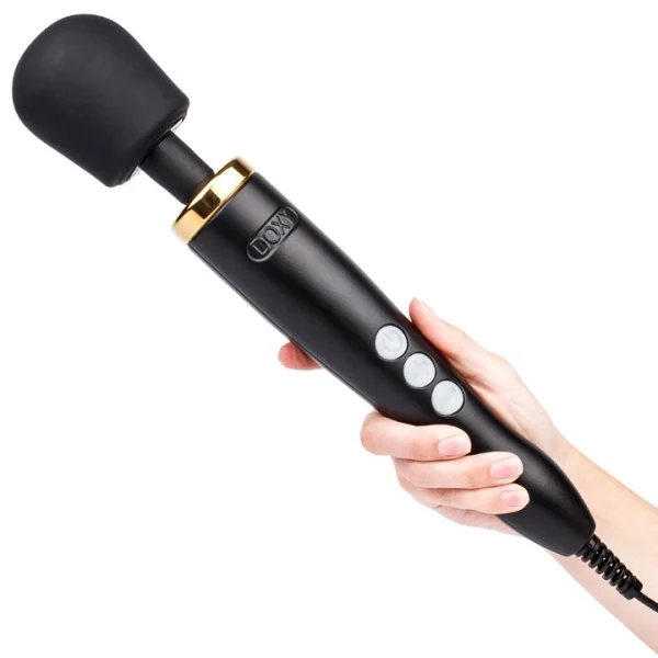Doxy Matte Black And 24K Gold Die Cast Wand Vibrator — image 4 of 4