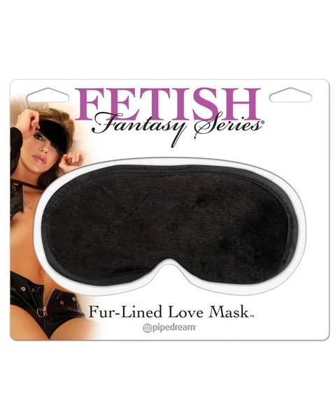 Fetish Fantasy Fur Lined Satin Love Mask Black — image 6 of 8