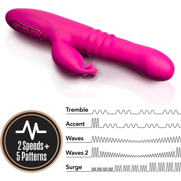 Lush Kira Rotating Thrusting Rabbit Vibrator by Blush Novelties