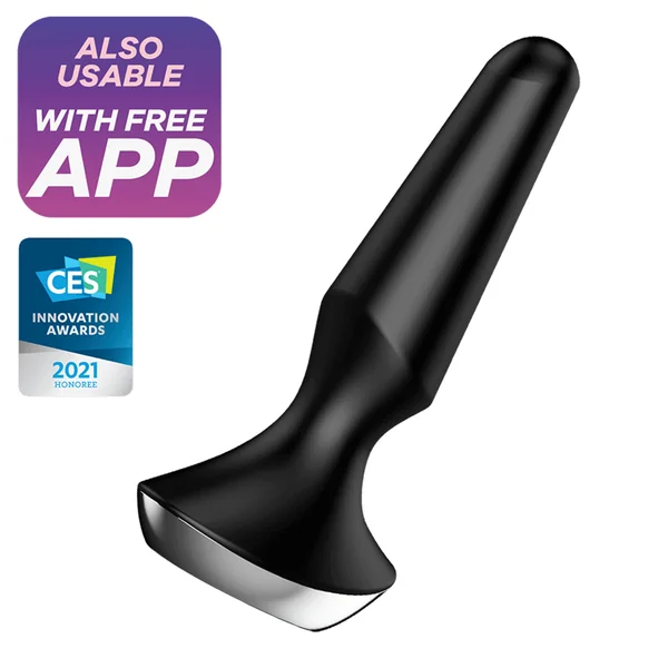 Satisfyer Plug-ilicious 2 Black Silicone Vibrating Butt Plug — image 6 of 8