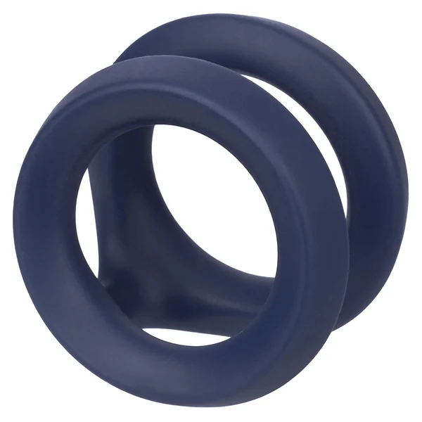 Viceroy Dual Ring Blue Silicone Cock Ring by Cal Exotics — image 3 of 12