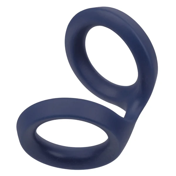 Viceroy Dual Ring Blue Silicone Cock Ring by Cal Exotics — image 7 of 12