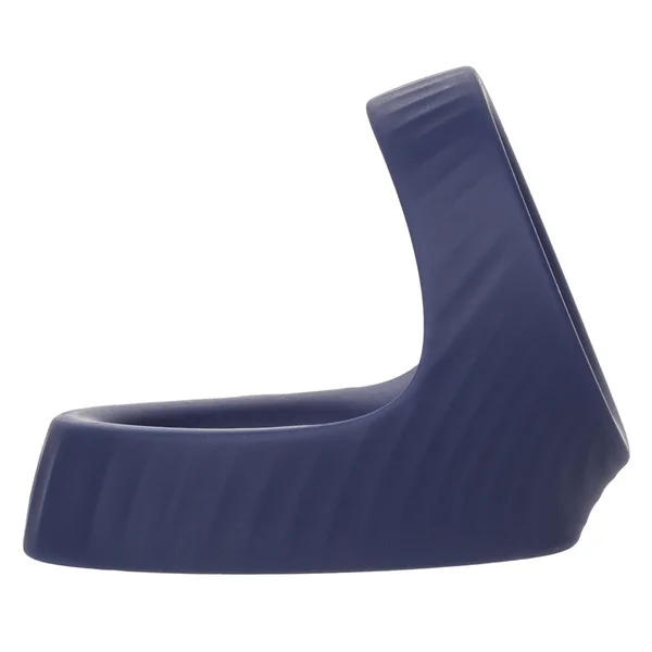Viceroy Max Dual Ring Blue Silicone Cock and Ball Ring by Cal Exotics — image 9 of 14