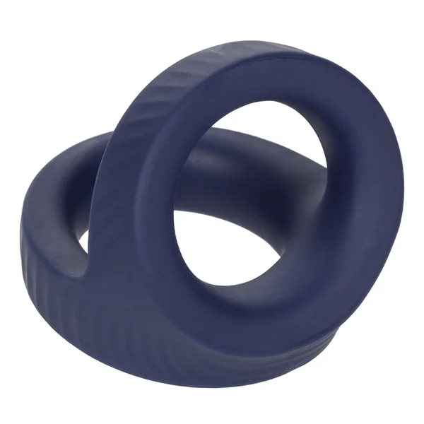Viceroy Max Dual Ring Blue Silicone Cock and Ball Ring by Cal Exotics — image 2 of 14