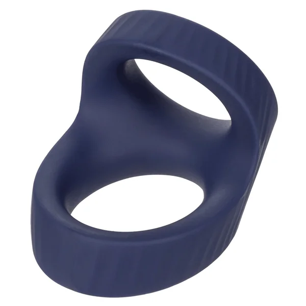 Viceroy Max Dual Ring Blue Silicone Cock and Ball Ring by Cal Exotics — image 4 of 14