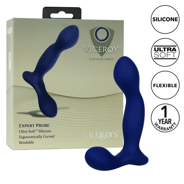 Viceroy Platinum Series Expert Blue Silicone Anal Probe by Cal Exotics — image 8 of 11