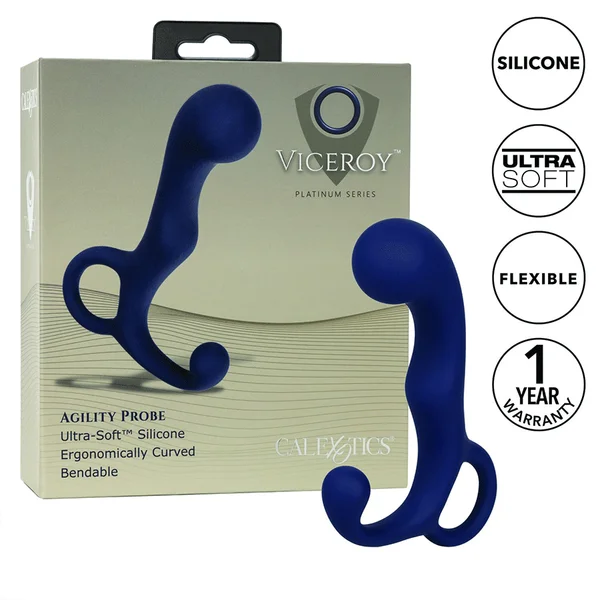 Viceroy Platinum Series Agility Blue Silicone Anal Probe by Cal Exotics — image 9 of 12