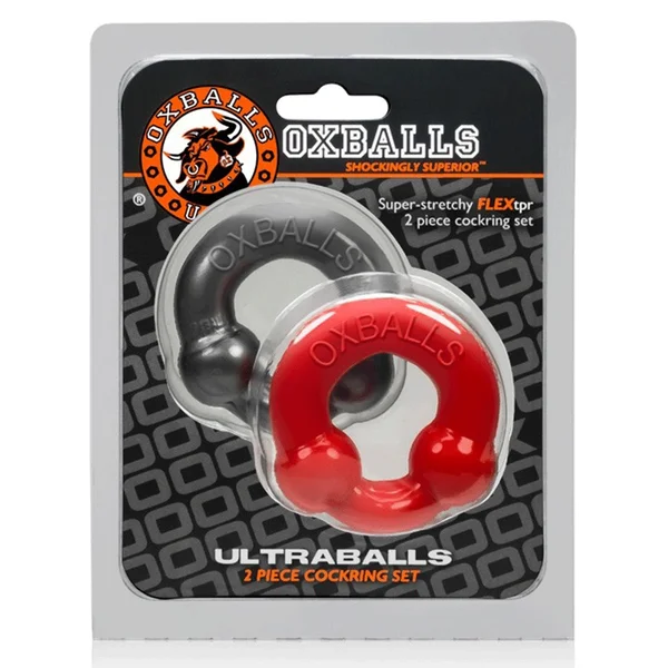 Oxballs Ultraballs Dual Beaded Stretchy Cock Ring Set for Men — image 11 of 11