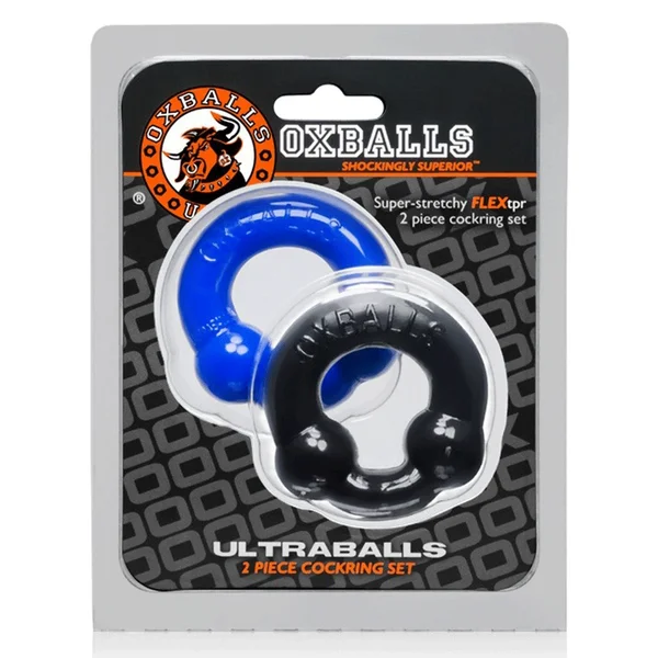 Oxballs Ultraballs Dual Beaded Stretchy Cock Ring Set for Men — image 10 of 11