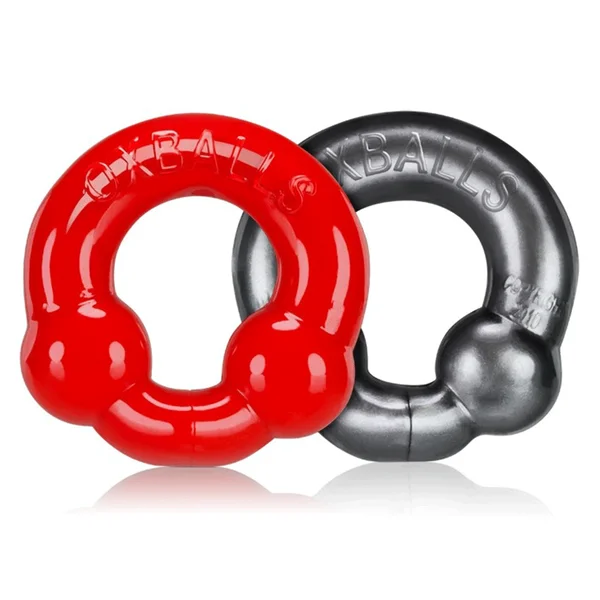 Oxballs Ultraballs Dual Beaded Stretchy Cock Ring Set for Men — image 3 of 11