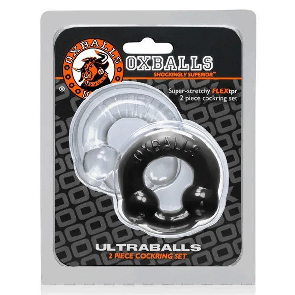 Oxballs Ultraballs Dual Beaded Stretchy Cock Ring Set for Men — image 9 of 11