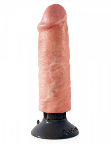 Pipedream KingCock - 6" Vibrating Suction Cup Dildo