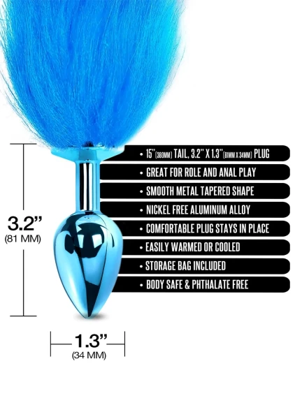 Metal Butt Plug with Ombre Tail — image 15 of 16