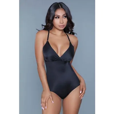 What Waist Shapewear Bodysuit Black S m