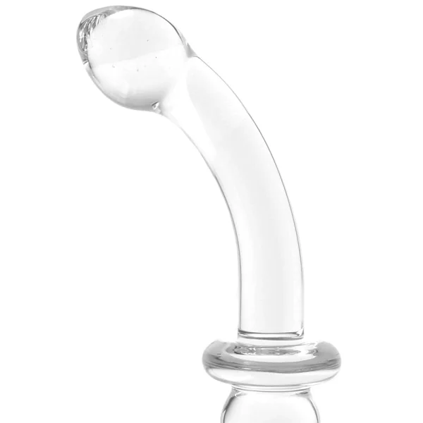 Glas 8-inch Ribbed G Spot Glass Dildo