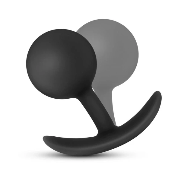 Blush Anal Adventures Platinum Silicone Vibra Plug - Black