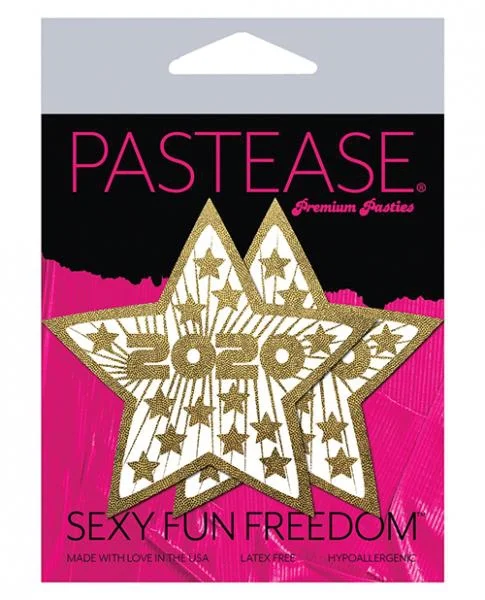 Happy New Years 2020 Gold Stars Pasties O/S — image 4 of 4