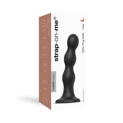 Strap on me Dildo Plug Balls L Black