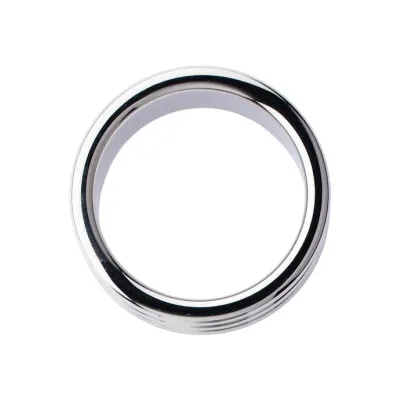 Kink Range Stainless Steel Ridged Penis Head Ring 1 5 Inch