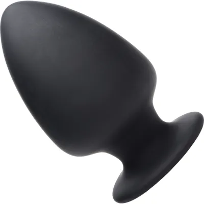 Squeeze It Squeezable Silicone Anal Plug Large Black