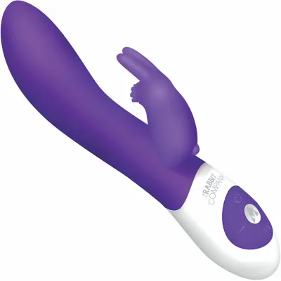 Rotating Rabbit Silicone Rechargeable Vibrator by The Rabbit Company Purple