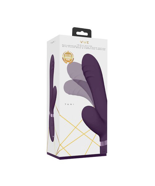 VIVE Tani Purple 20 Function Dynamic Pulse Wave Rabbit Vibrator — image 6 of 7