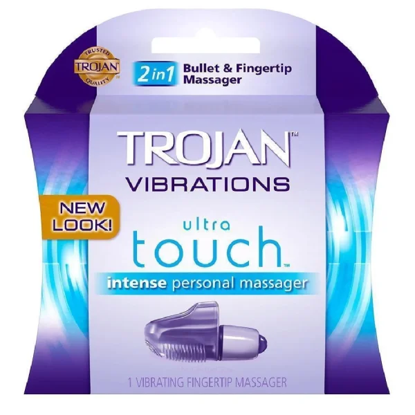 Trojan Ultra Touch Bullet and Massager | Standard Size Condoms