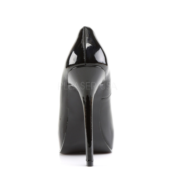 BONDAGE-01 - 5 1/2" Heel, 1" Hidden P/F Square Toe Pump