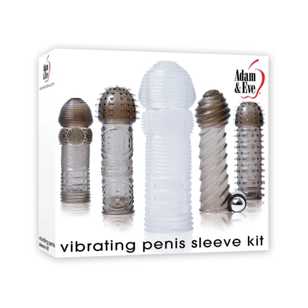 Vibrating Penis Sleeve Kit Smoke/Clear — image 6 of 6