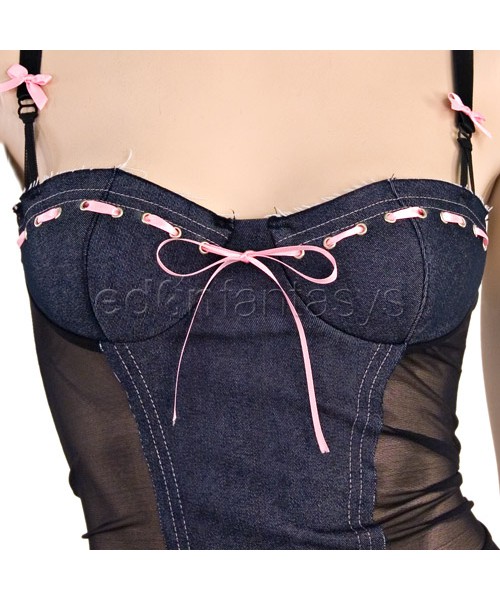 Denim dreams bustier set
