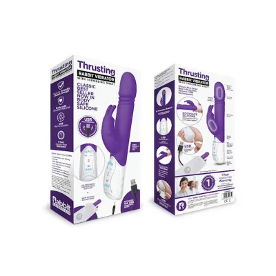 Rr Rechargeable Thrusting Rabbit Purple Purple