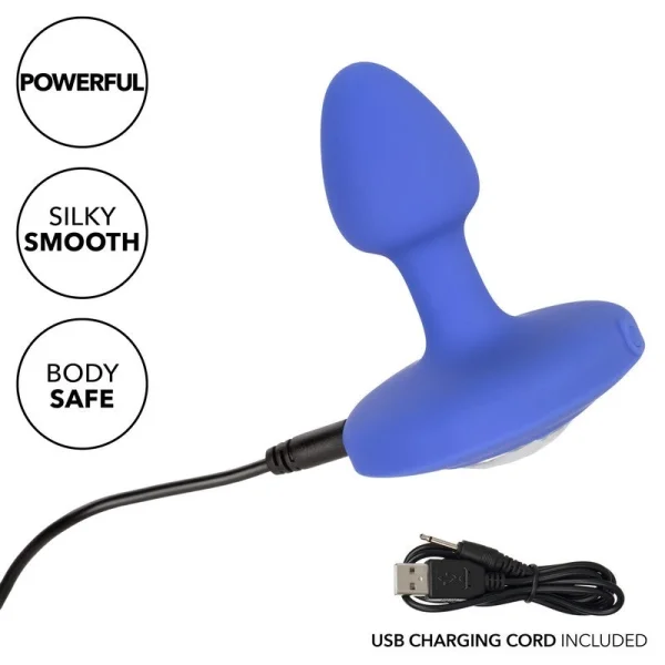 Cheeky Gems Silicone Rechargeable Vibrating Small Anal Probe By CalExotics - Pink