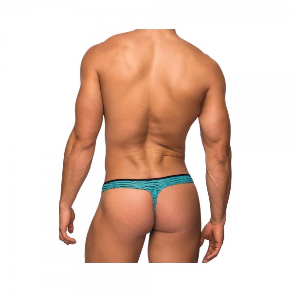 Male Power Tranquil Abyss Mini Thong Seafoam/black Lx