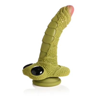 Creature Cocks Swamp Monster Green Scaly Silicone Dildo