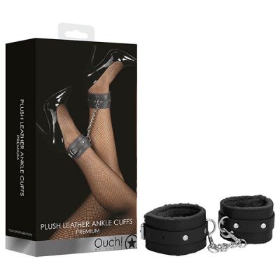 Plush Leather Ankle Cuffs