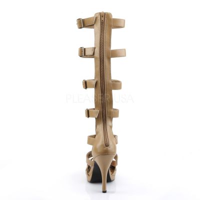 GLADIATOR 208 4 1 2 Heel Gladiator Tan Pump Roman Sandals