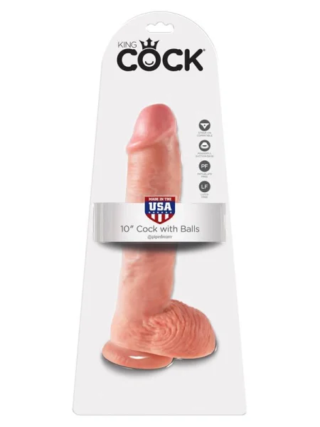 King Cock - 10 in. Cock With Balls