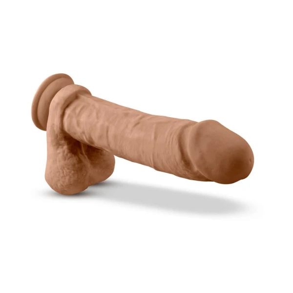 Au Naturel 9.5 Inches Dildo with Suction Cup Mocha Tan