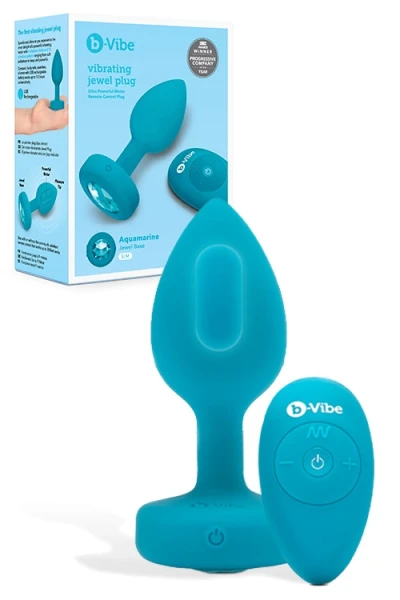 B-Vibe Vibrating Jewel Butt Plug - Small/Medium