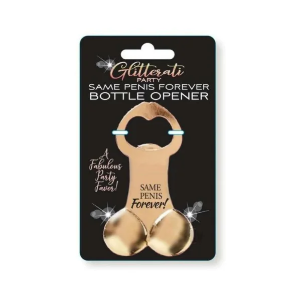 Games & Novelty: Glitterati Party Same Penis Forever Bottle Opener