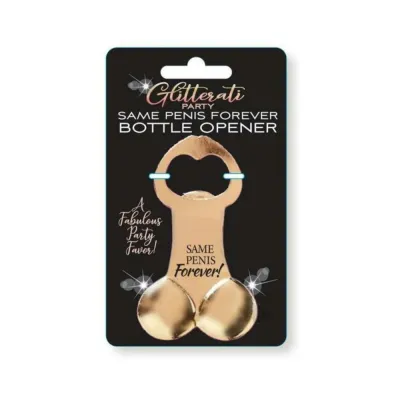 Games Novelty Glitterati Party Same Penis Forever Bottle Opener