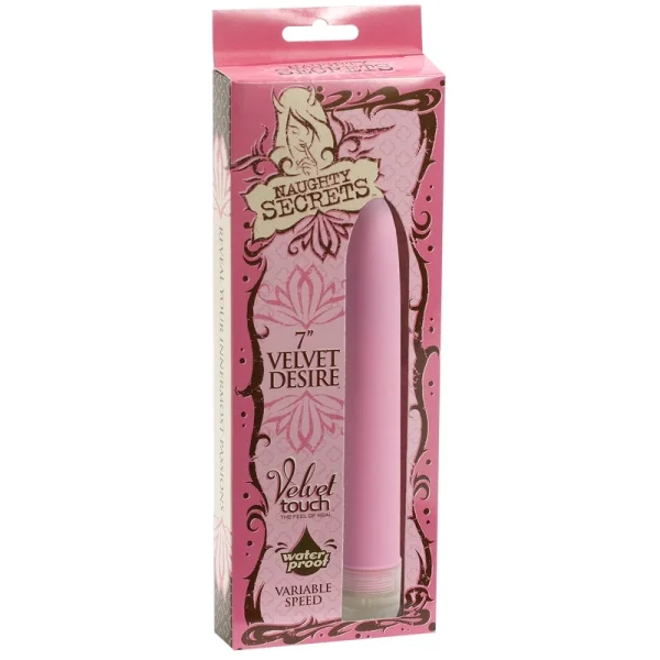 Doc Johnson Naughty Secrets 7 Pink Velvet Desire Vibe