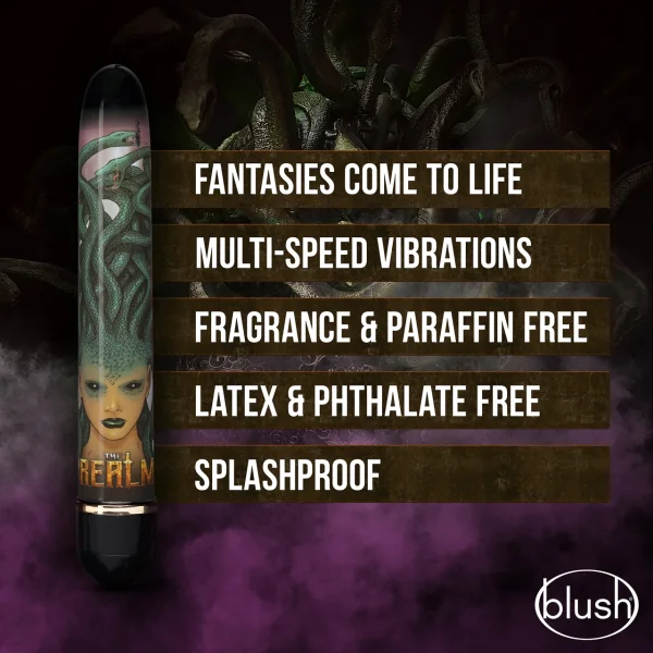 Realm Medusa Classic Slimline Vibrator by Blush